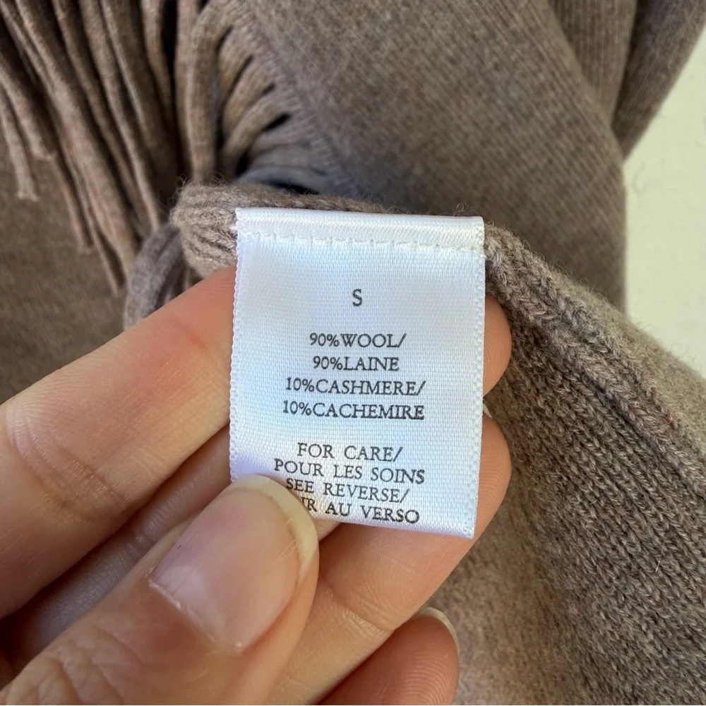 Ronny Kobo Orleans Coastal Cowgirl Fringe Midi Skirt Wool Cashmere Blend Size S - Picture 9 of 11